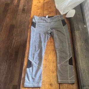 Gray and Black Athletic Leggings